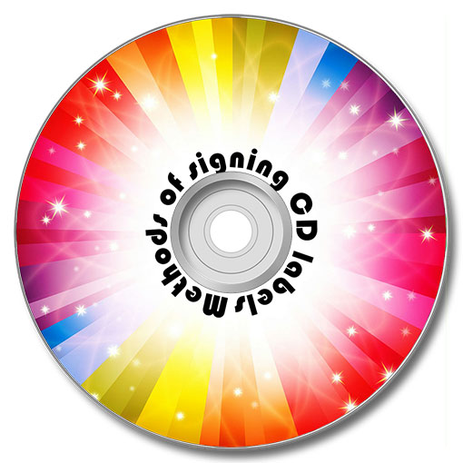 Circle text on CD labels