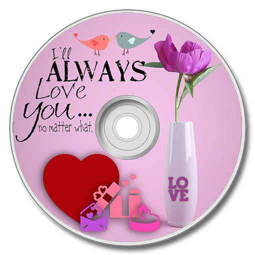 Icons Valentine's day CD label