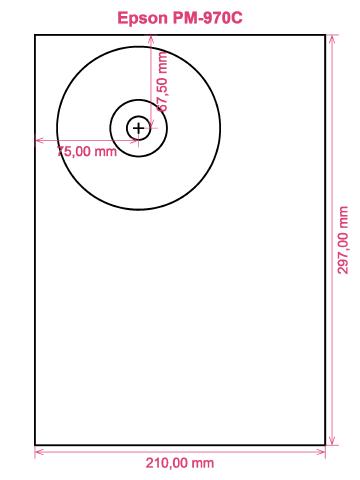 Epson PM-970C printer CD DVD tray layout