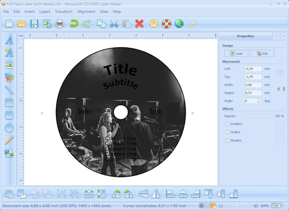 The Image Editor dialog box
