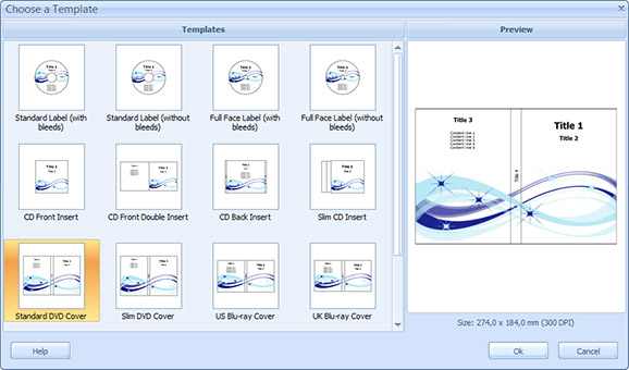 Choose a Template Dialog Box