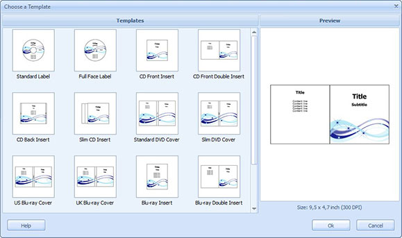 Choose a Template Dialog Box