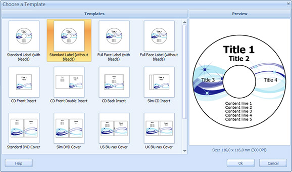 Choose a Template Dialog Box