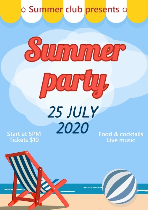 Summer party poster 3