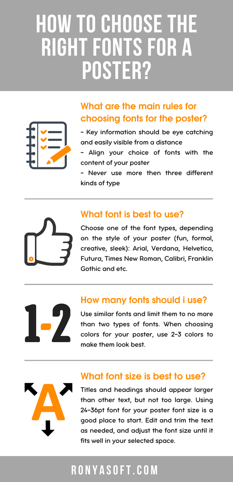 best font size for poster presentation