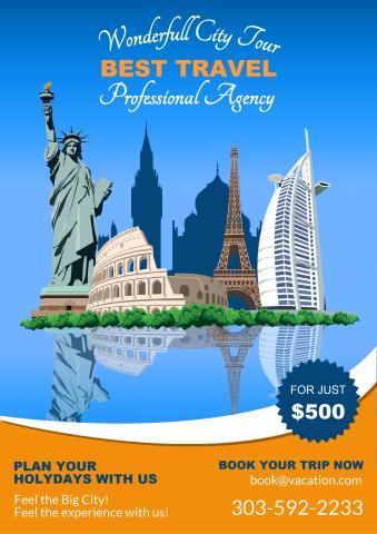 Travel Agency poster template