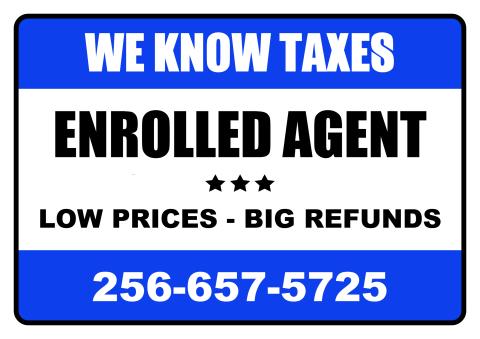 Tax Service sign template