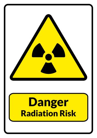 Danger Radiation sign template
