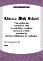 High School Diploma design