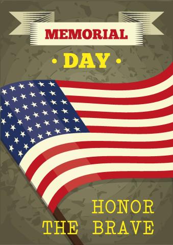 Memorial Day poster template