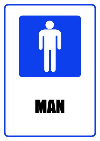 Man sign template