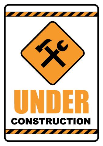 Under Construction sign template