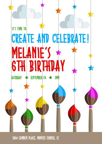 Kids Birthday 22 poster template