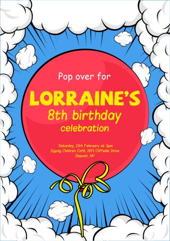 Kids Birthday 23 poster template