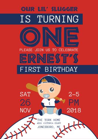 Kids Birthday 8 poster template