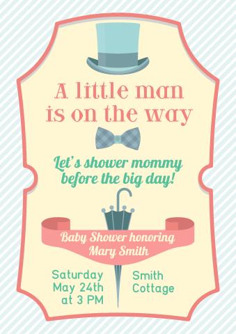 Baby Shower 2 poster template