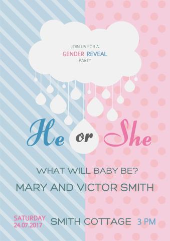 Baby Shower 3 poster template