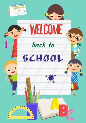 Back to School 1 poster template
