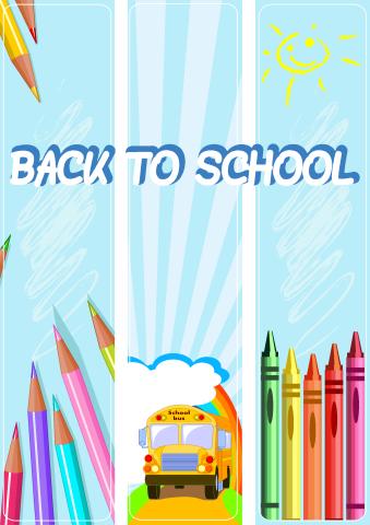 Back to School 3 poster template