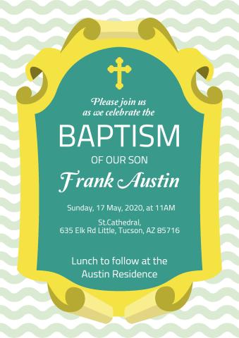 Baptism 1 poster template