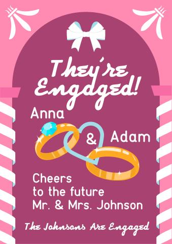 Engagement poster template