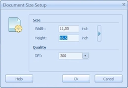 Size Setup Dialog