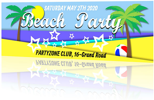 The Beach Party Banner