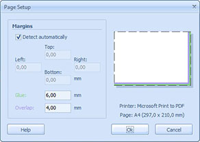 Page Setup Dialog Box